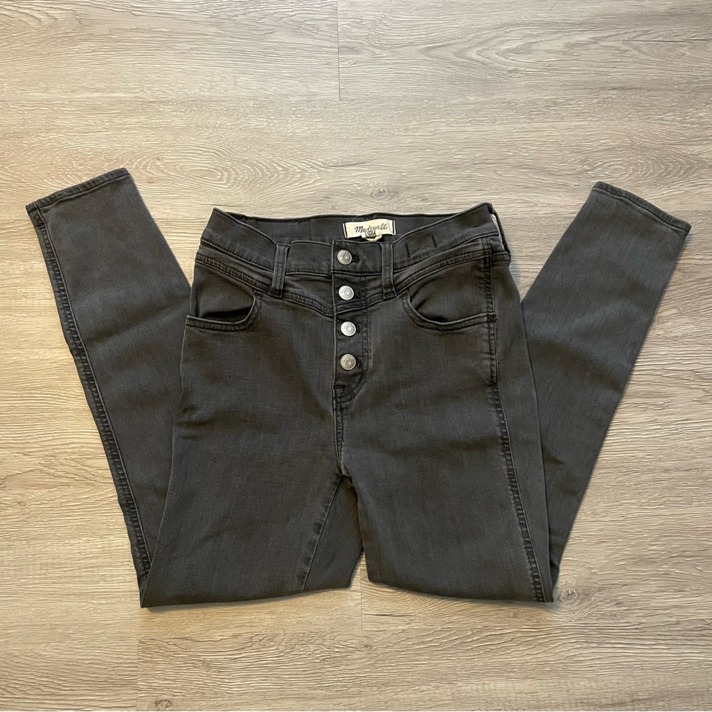 Women’s Madewell Black 10” Roadtripper Skinny Jeans Size 26P
